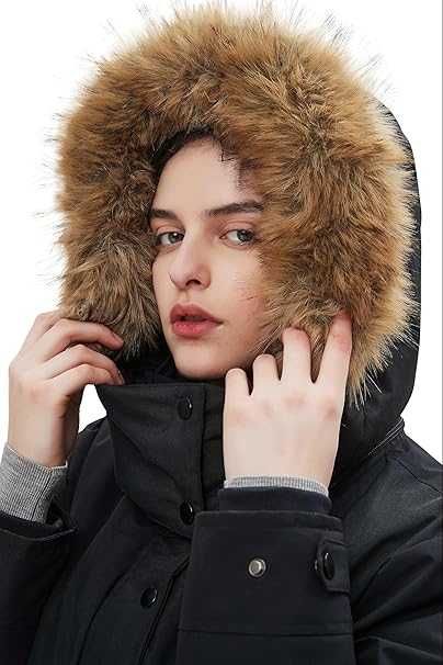 Отопляемо яке за жени с включена батерия 18400mAh 12V,подвижна качулка