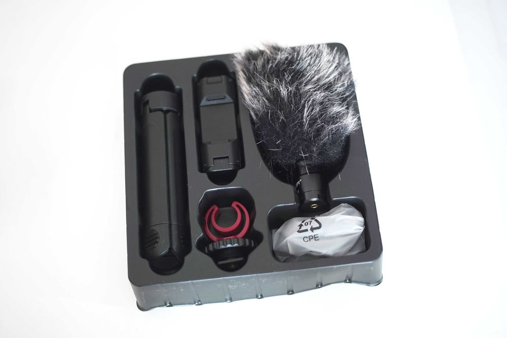 Kit vlogging K&F Concept CM600 microfon si trepied