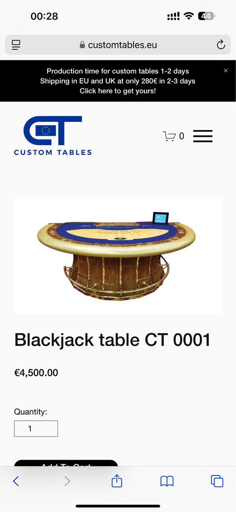 Mese blackjack masa baccarat masa 21 cu logo tau customizata stoc