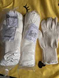 Mănuși albe bumbac