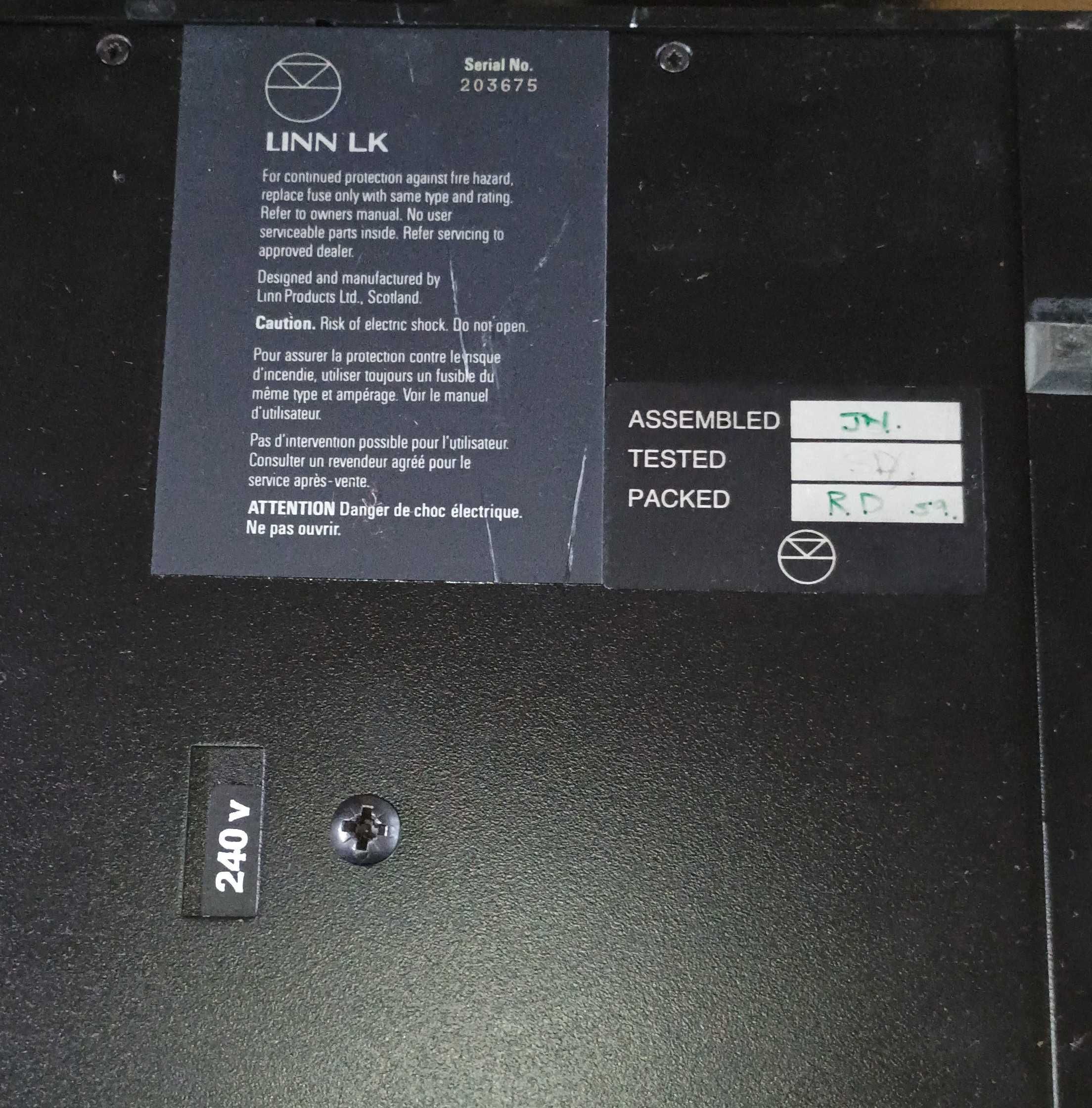 Британски Аудио пред усилвател и усилвател LINN LK1 + LINN LK2
