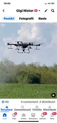 Servicii Pulverizare Tratamente Fitosanitare cu Drona Agricola