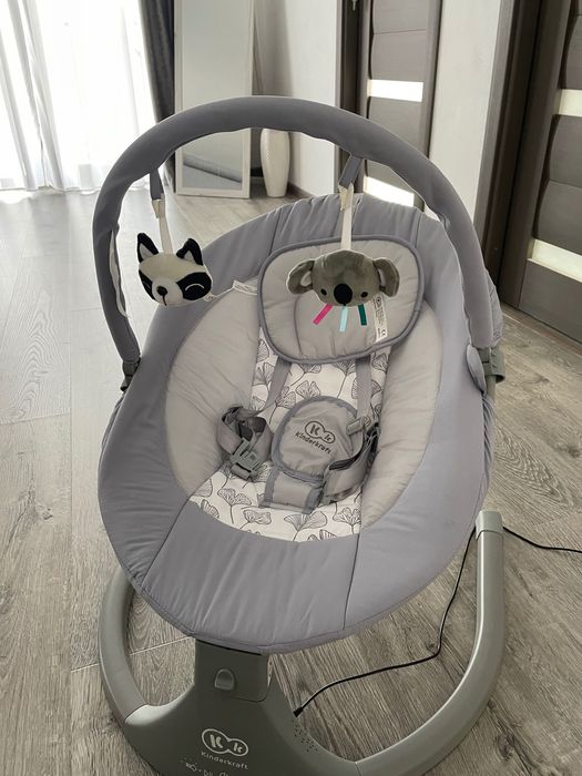 Leagan electric 2 in 1 Kinderkraft LULI, Gri