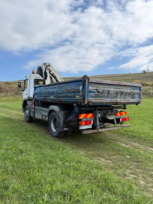 Mercedes Atego basculabil cu macara 15.23 4x4