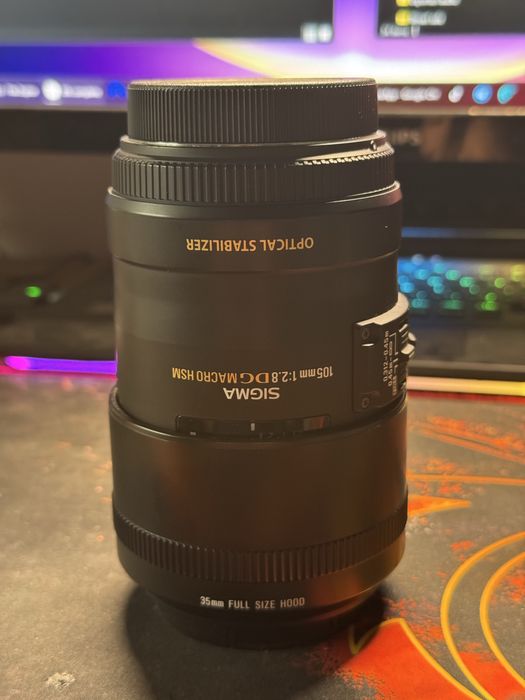 Vand Sigma 105mm Obiectiv Foto DSLR F2.8 Macro 1:1 Montura Canon EF