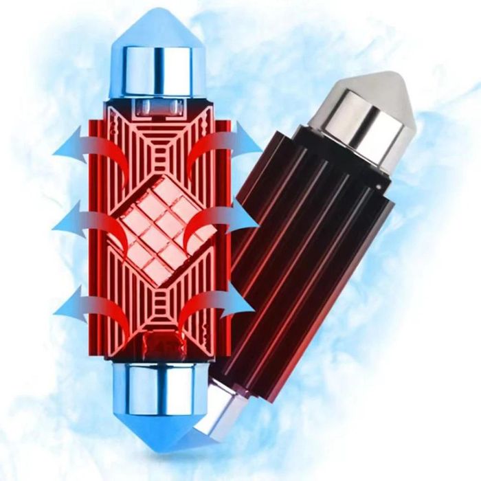 Led canbus крушки 2 броя 3535 2smd ultrabright festoon c5w c10w ...