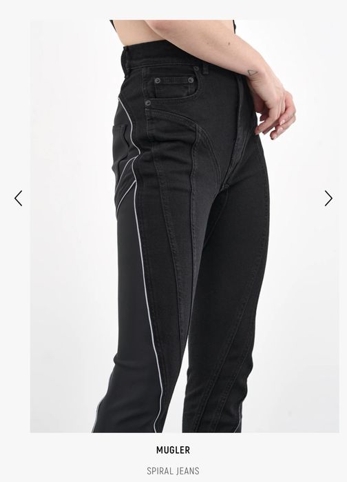 Mugler spiral jeans