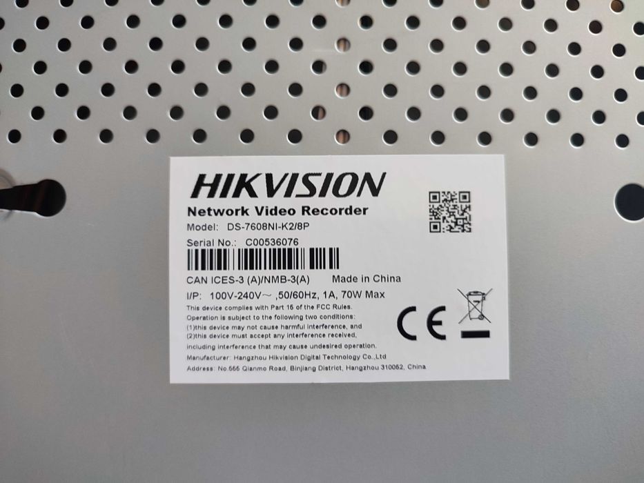 NVR HikVision DS-7608NI-K2/8P