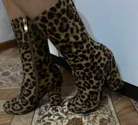 Обувь осень цвет коричневый леопард