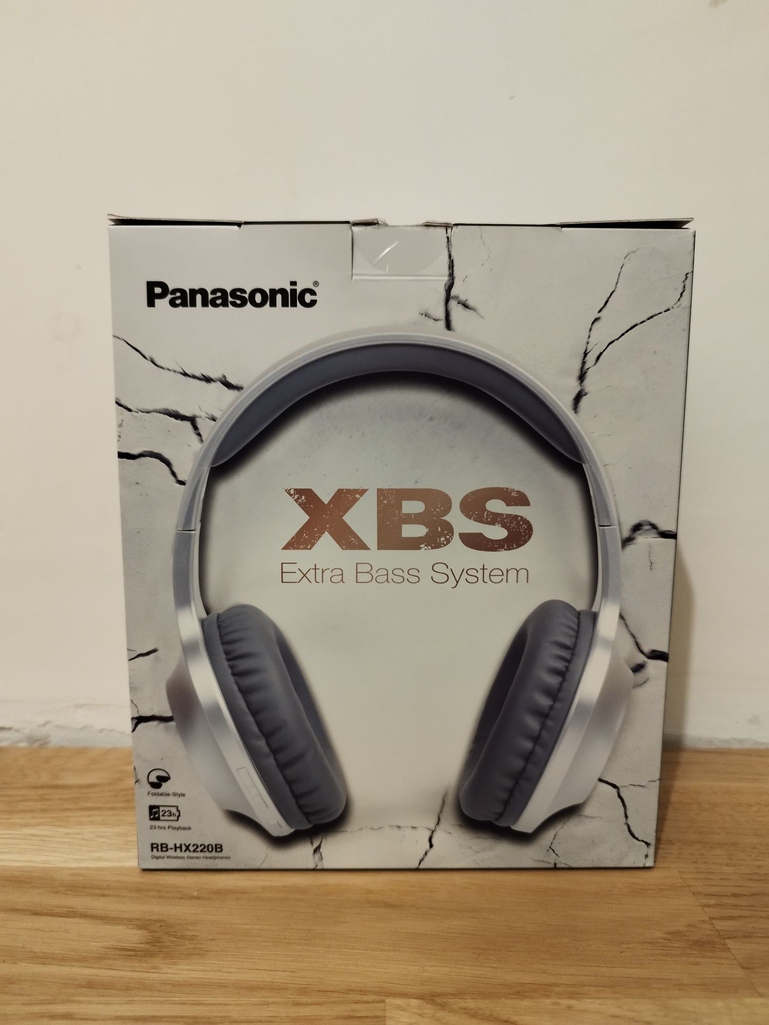 Безжични слушалки с микрофон Panasonic - RB-HX220B, сиви