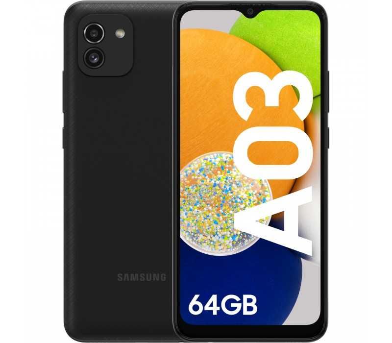 SAMSUNG Galaxy A03 64GB 4GB Dual SIM Black Negru Nou Sigilat