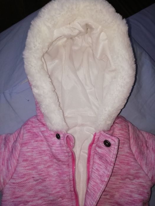 Salopetă iarnă roz