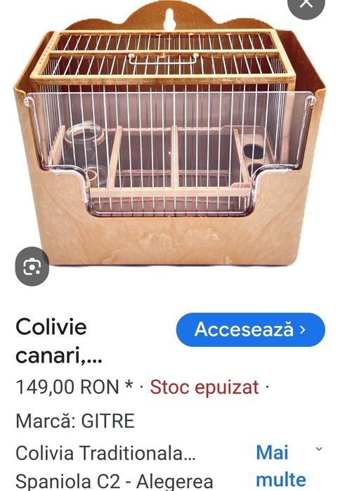 Colivie canar cintaret nu a fost folosit aproape deloc