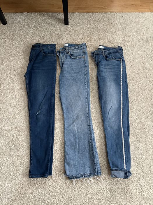 Lot blugi dama Zara, Skinny, M-L