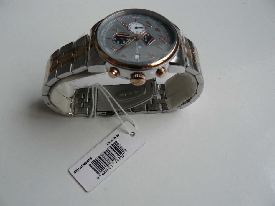 Ceas Barbati EXECUTIVE CLUB STEEL EX-1001-25 Original Quartz Nou Cutie