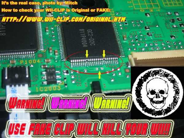 WiiKey nou modchip Wii D2 W.CLIP 2 V14 Mod rar fara lipituri