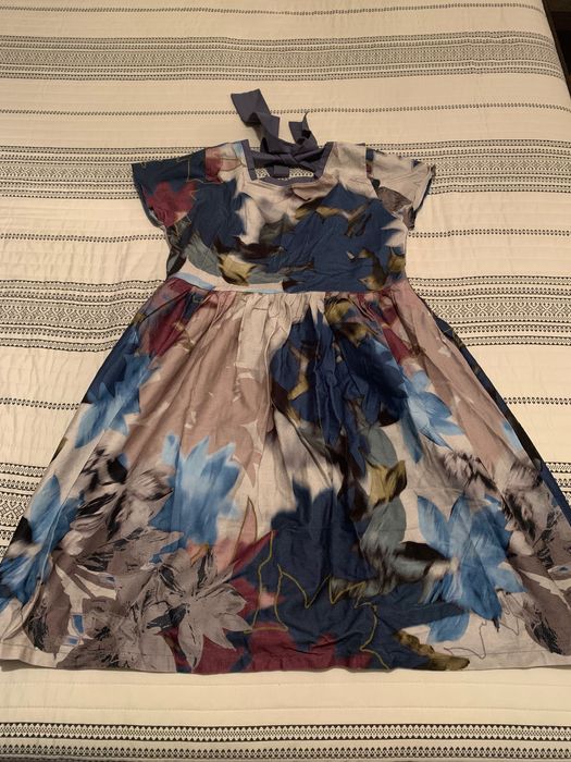 Зимна рокля на цветя