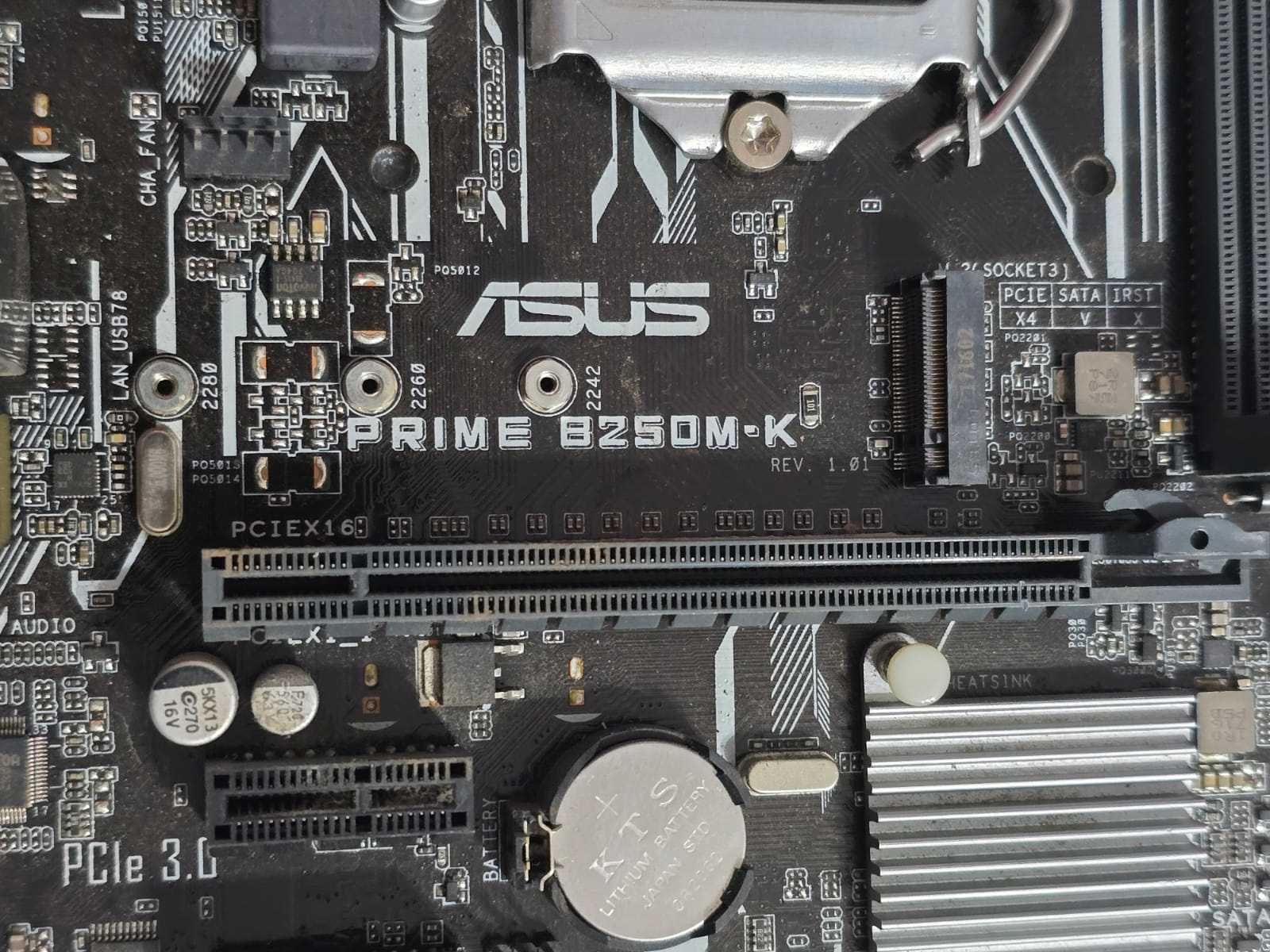 Placa de baza ASUS Prime B250M-K, socket 1151 + Procesor I3 6100