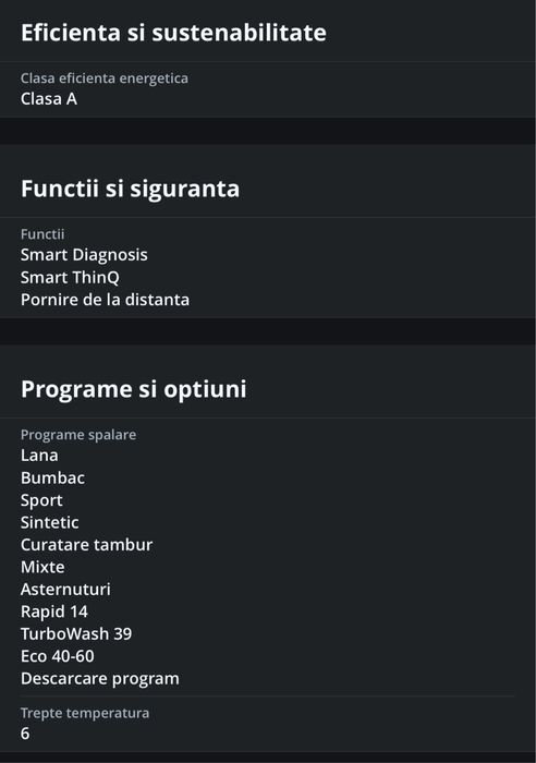 Masina de spalat rufe LG, IN GARANTIE