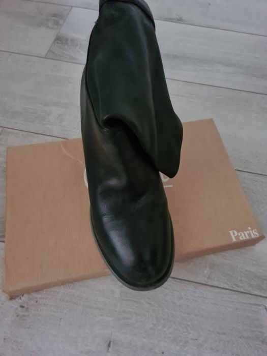 Кожаные  демисезонные полусапожки