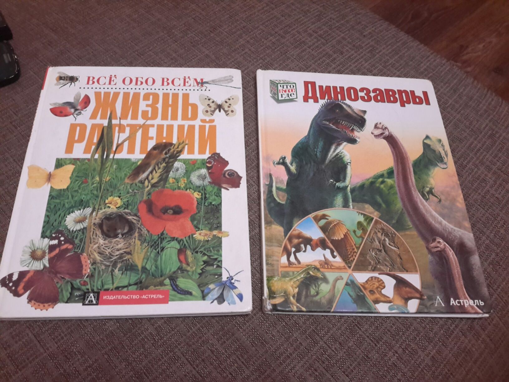 Книги Динозавры и Жизнь растений