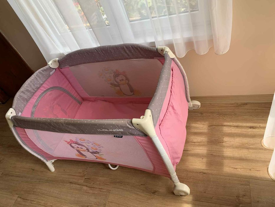 Сгъваема кошара Lorelli с повивалки, въртележка, 2нива, сгъваем матрак