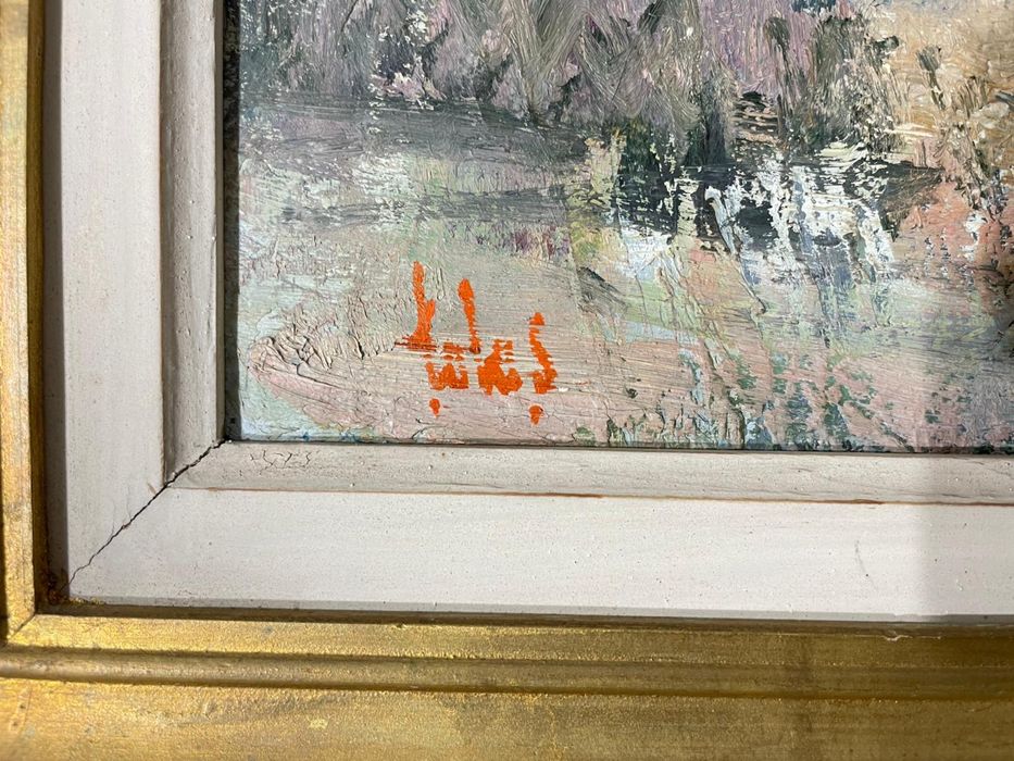 Tablou Original, Vază cu Flori, Semnat Ulei pe Pânză, Postimpresionist