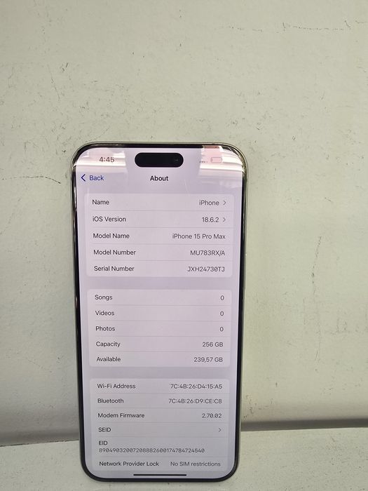 Apple Iphone 15 Pro Max 256GB