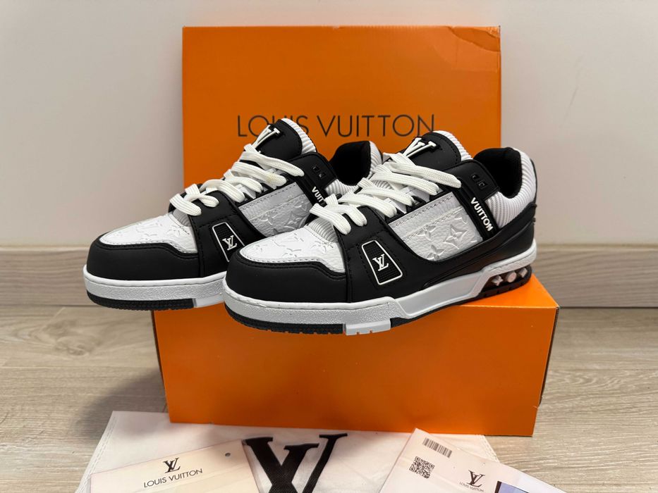 Adidasi Louis Vuitton Trainer Sneaker Black-White Produs Nou-Full Box