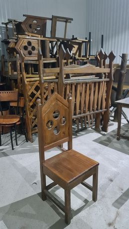 Старорусский стиль, столы стулья лавки вешалки перегородки