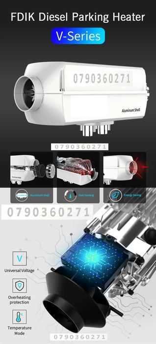 Webasto Sirocou Metal, 5kW, Incalzitor Diesel Heater, Nou, Garantie