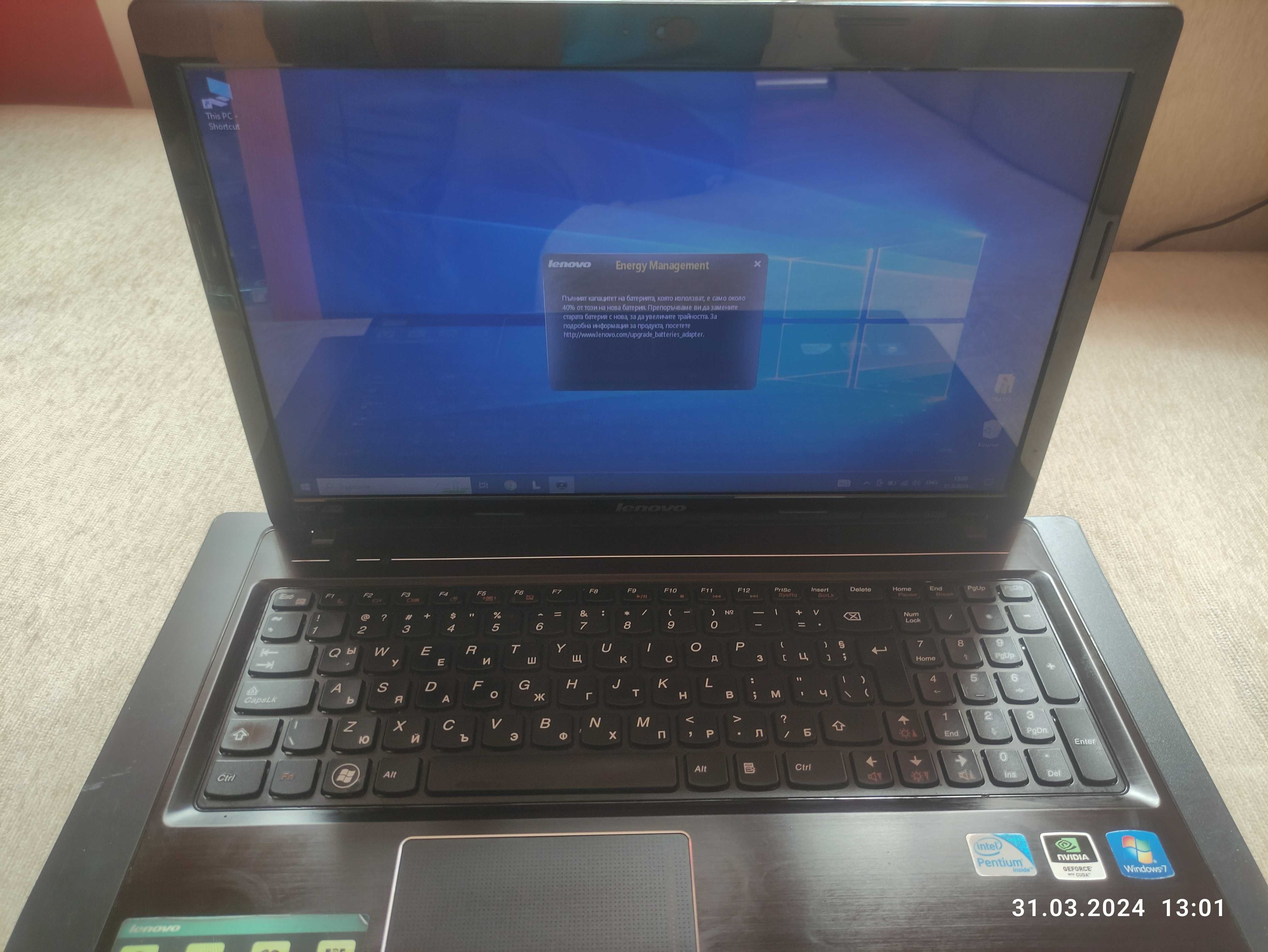 Лаптоп Lenovo G580