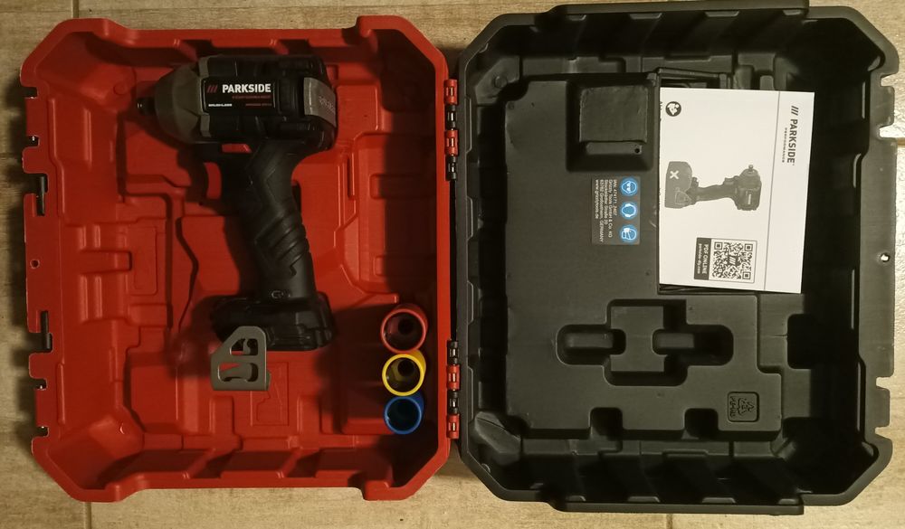 Parkside performance 600Nm pistol roti pe baterie 20V impact percutie