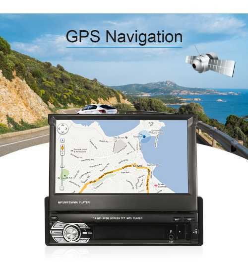 Dvd Auto Retractabil GPS Harta Romaniei, radio, usb