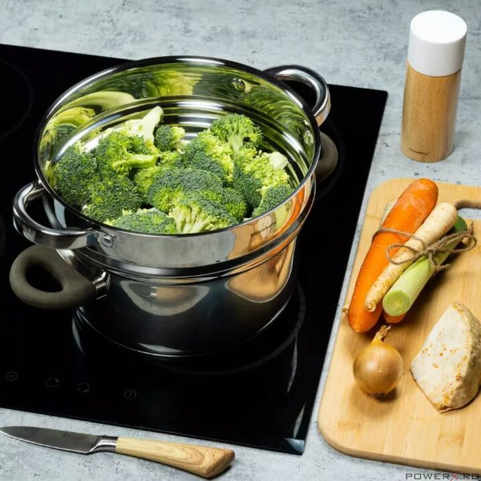 Sita din inox pentru gatit la abur 24 x 9 cm, Klausberg