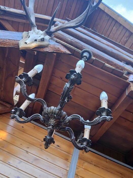 Candelabru bronz masiv