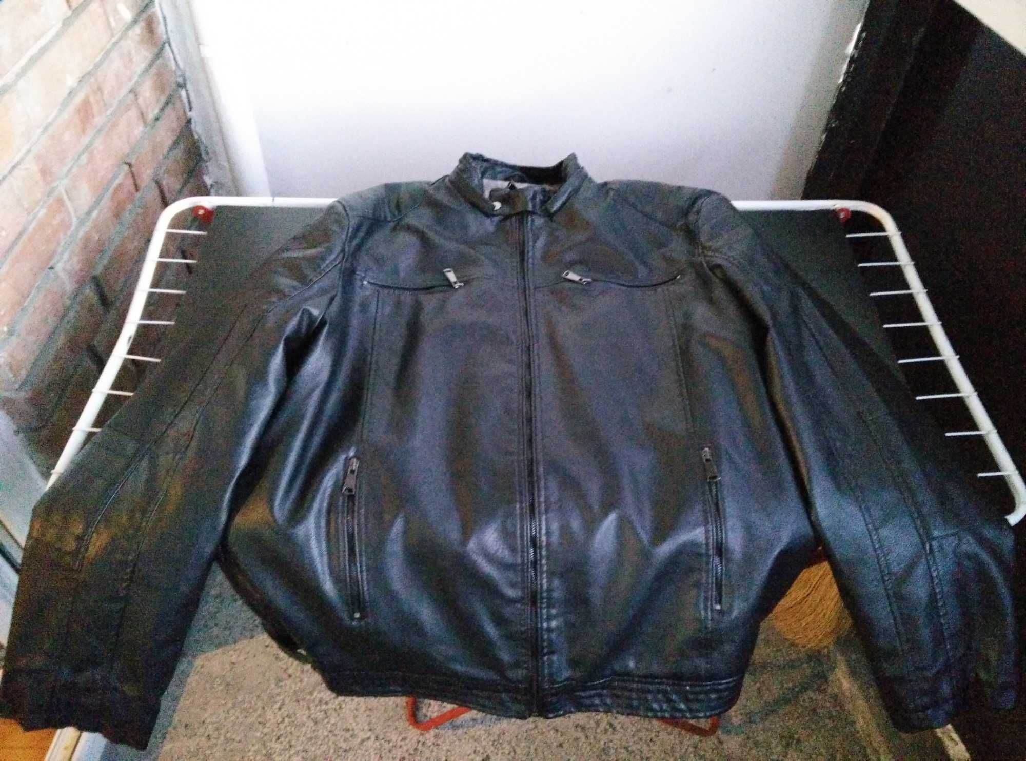 Мъжко кожено яке 7XL
