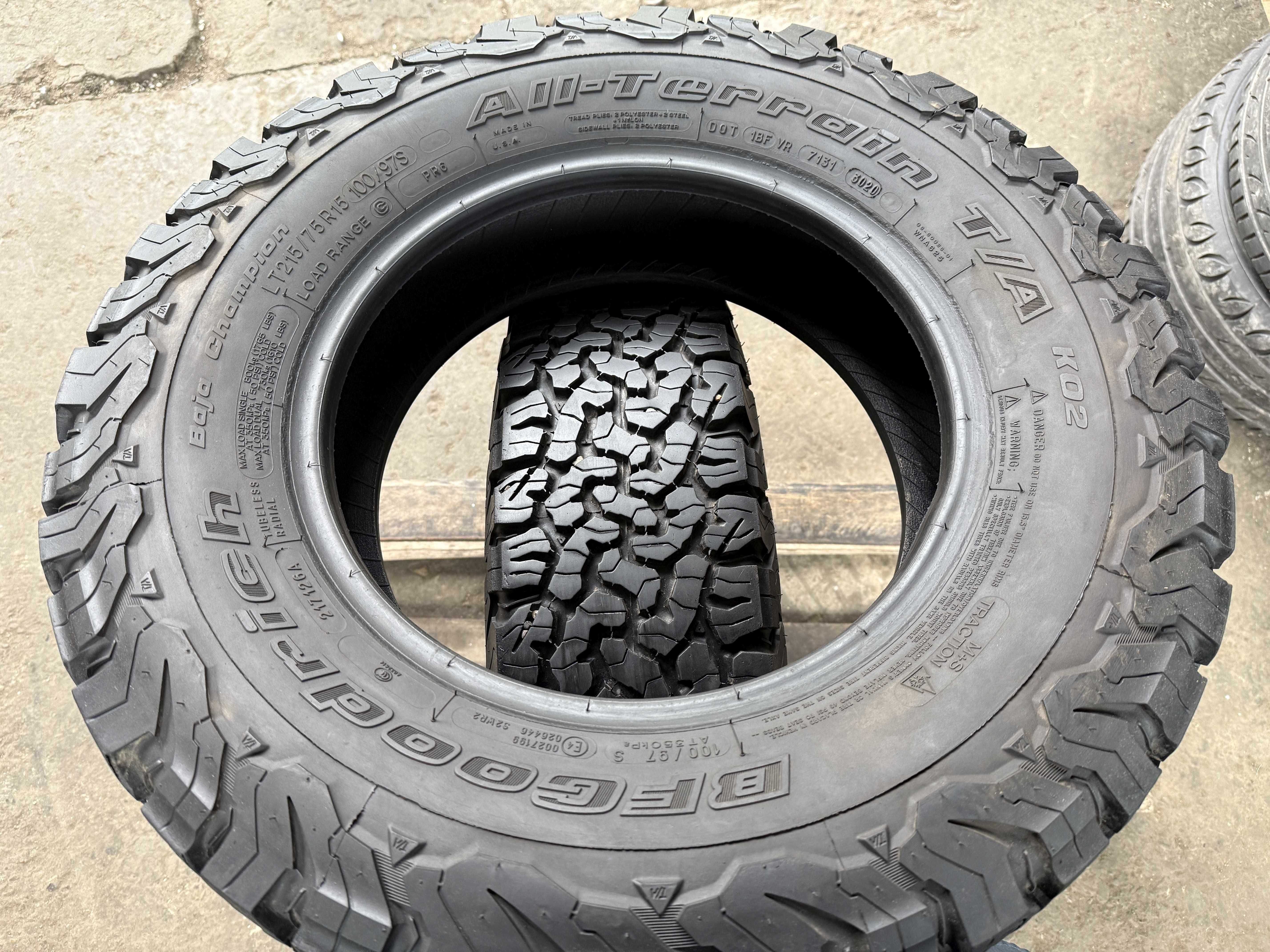 2x Anvelope All Season 215/75 R15 - BFGoodrich All Terrain T/A K02
