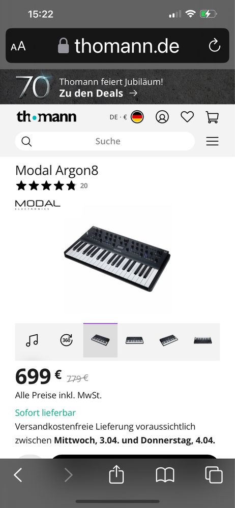 Продавам Modal Argon8