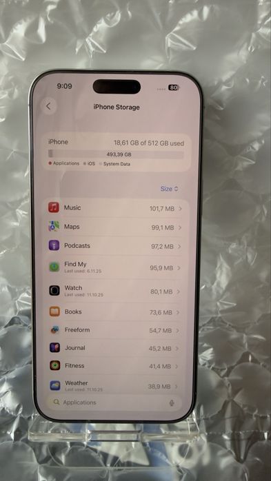 iPhone 16 Pro Max, Natural Titanium, 512 GB - Перфектен