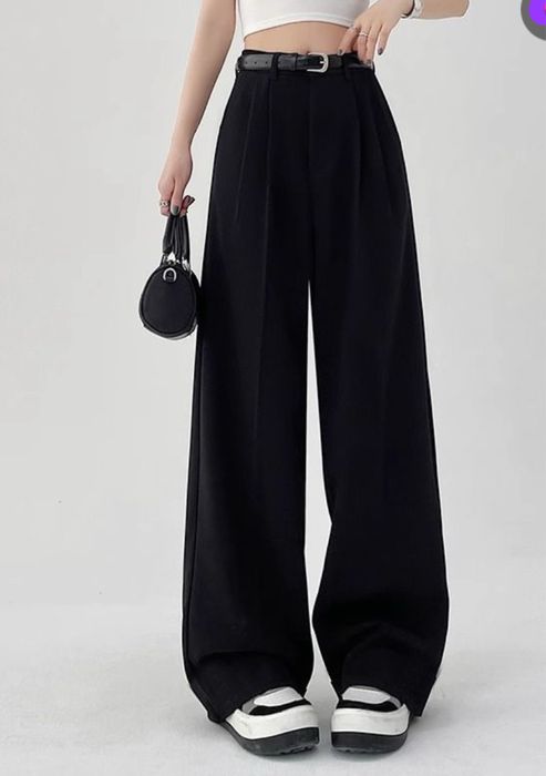 Черный классический брюки