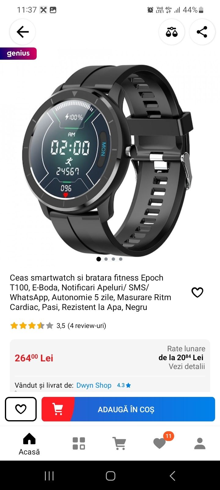 Smartwatch epoch Eboda T100