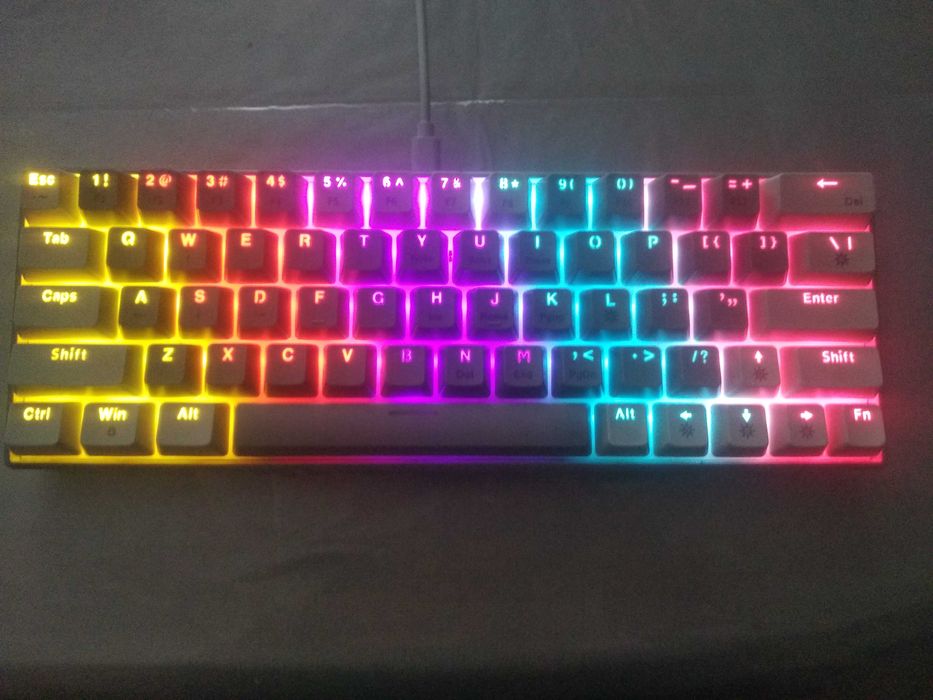 Клавиатура zifriend t62 серо-белая