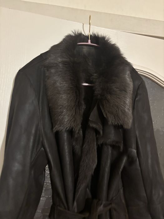 Balmain уникално палто кожа