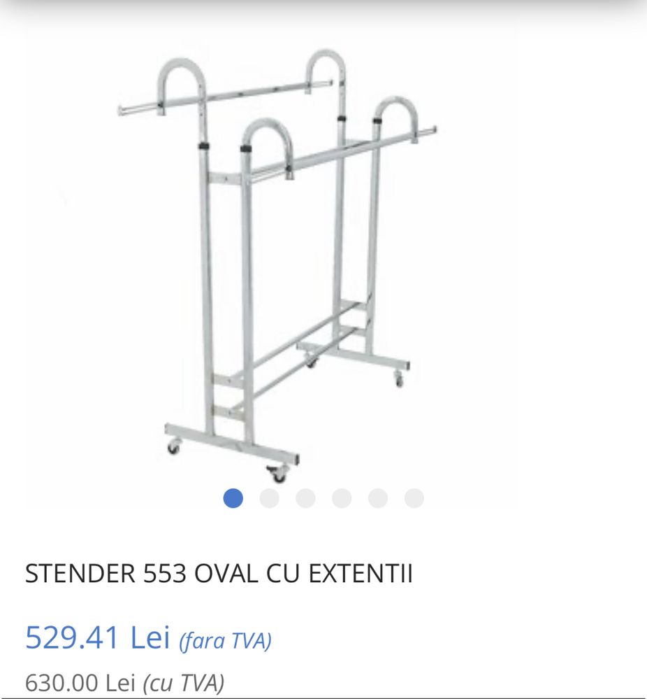 Stender 553 oval cu  extensii