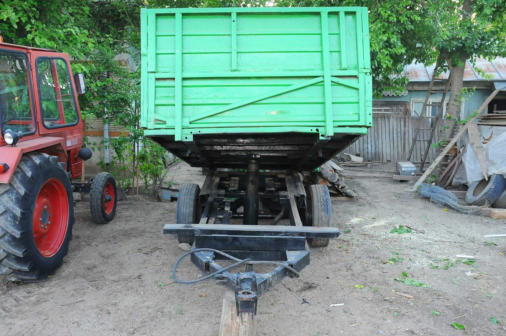 Remorca basculabila monoax 3 x 1.80 m, basculare hidraulica la tractor