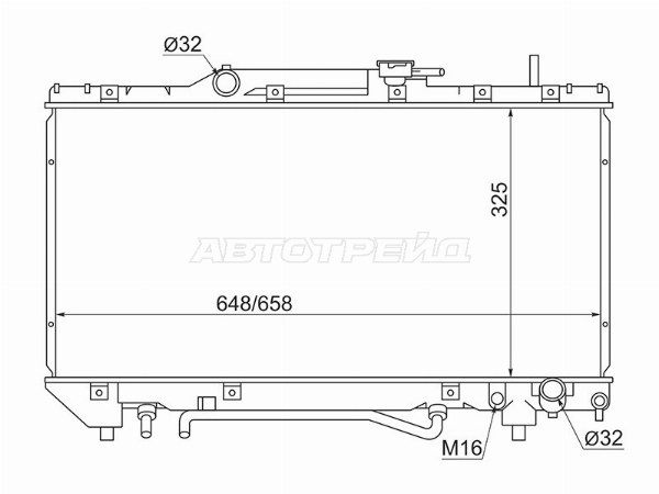 Радиатор Toyota Caldina