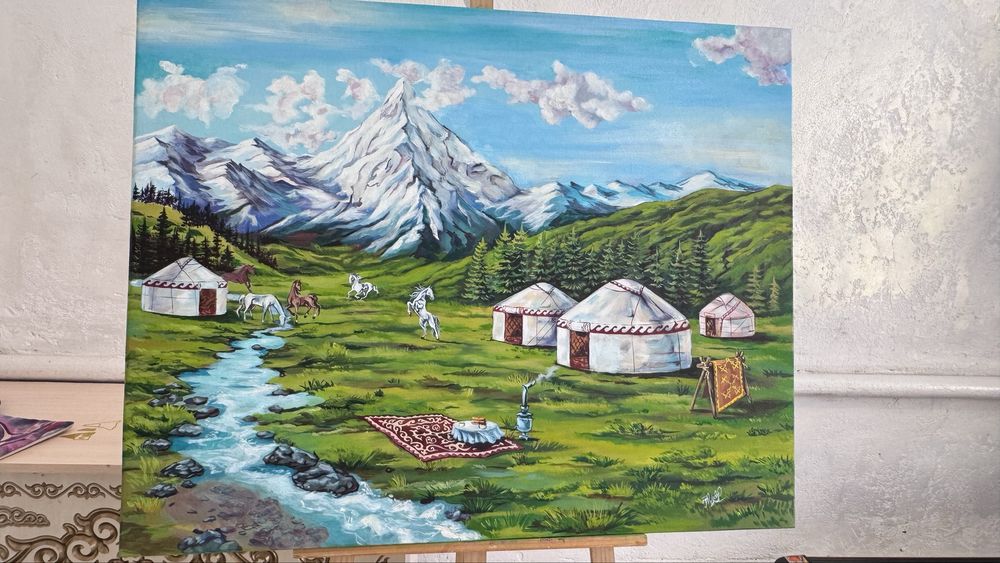 Картина сатылады. Оригинал. Художница: Гүлайым Қуанышқали
