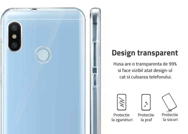 Husa Huawei P30 lite TPU Full Cover 360 (fata+spate), Transparenta
