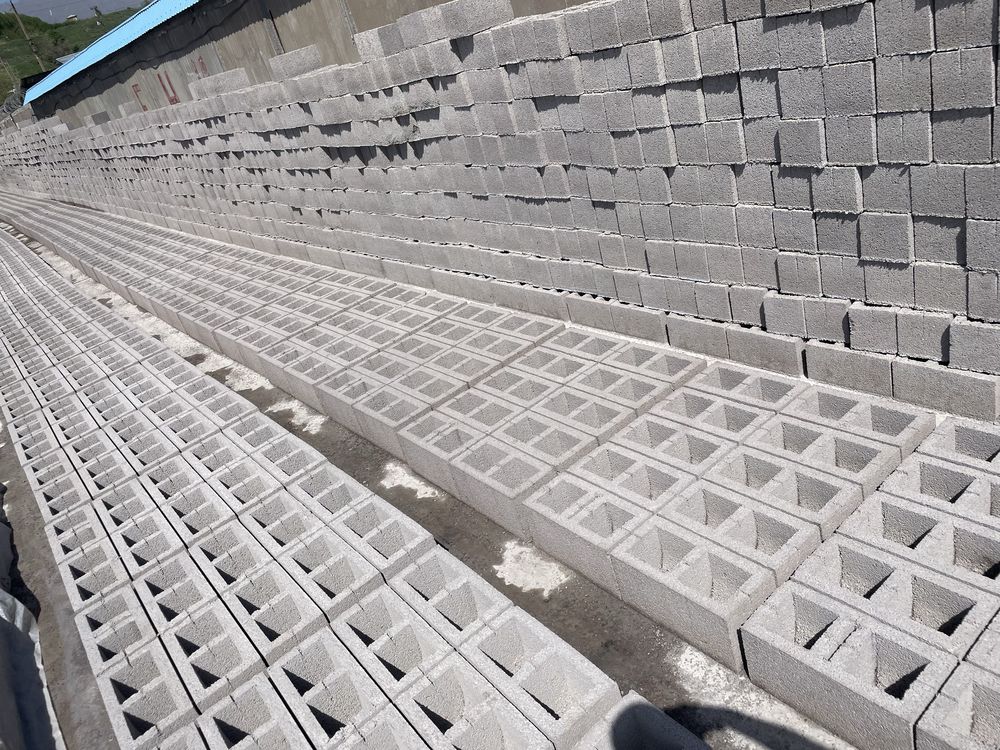 Шлакаблоки 16х32 20х40 Ташкент Чирчик Кибрай Газалкент Чимган Чарвак